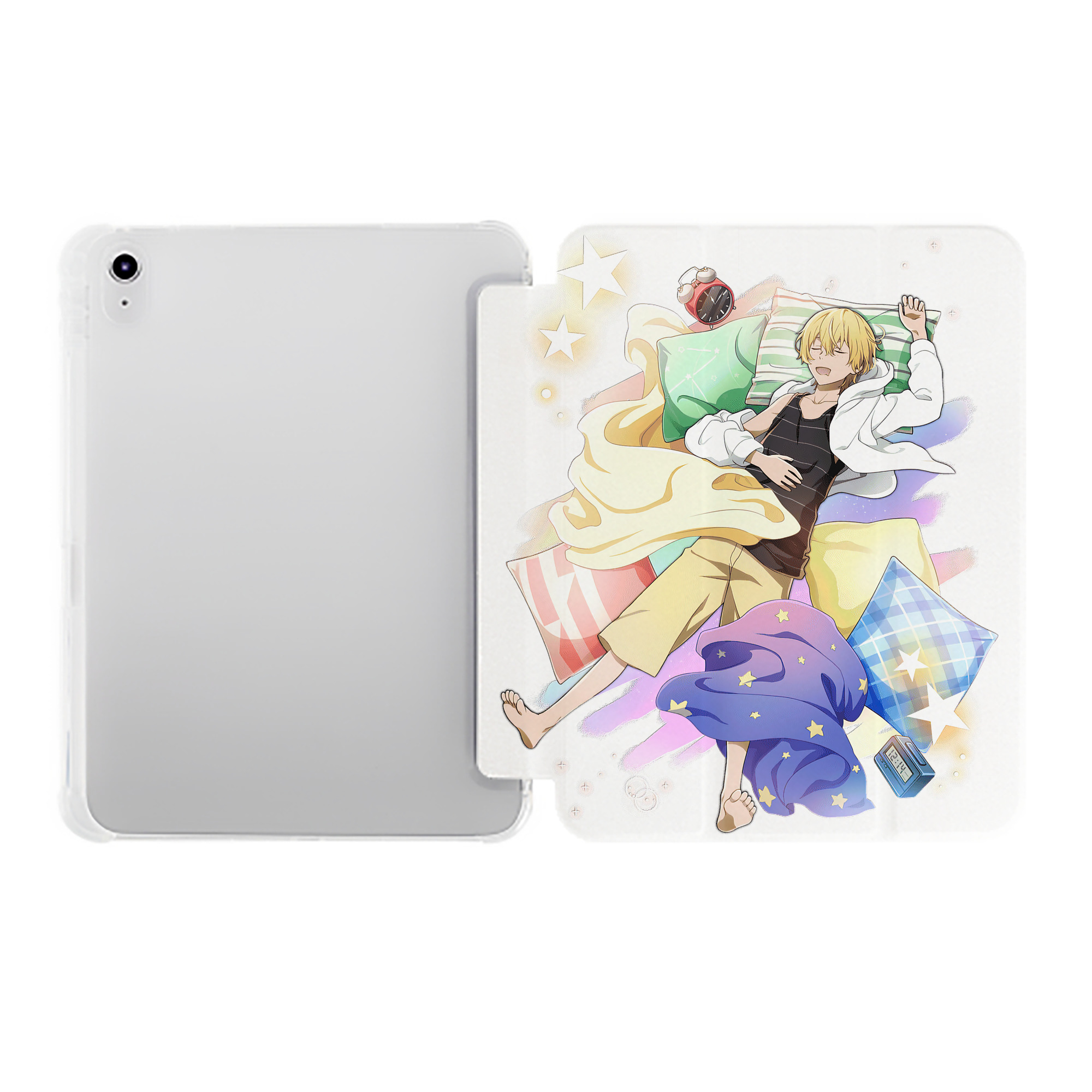 （画像用） 文豪ストレイドッグス Bungo Stray Dogs IPad ケース ペン収納付き 三つ折りスタンド PUレザー×シリコン 対応機種9.5/10.5/10.9インチ